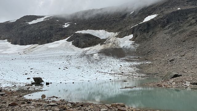 My first glacier up close. A bit sad looking however.