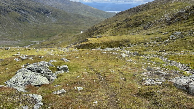 Really nice hill down, getting warmer and warmer with every step.