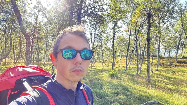 Obligatory selfie on my way home.