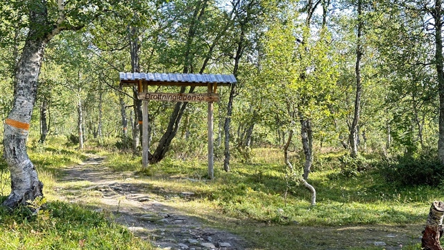 I came out of Kobåsen via the start of Drottningleden, the lesser known cousin (spouse? both?) of Kungsleden.